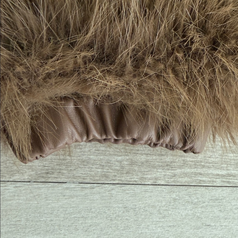 The Frankie Shop Plush Faux Fur Bomber Jacket - Picture 10 of 12